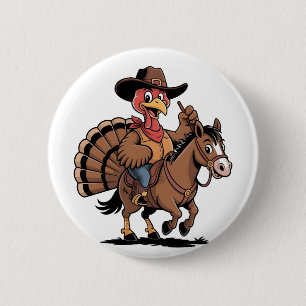 Türkei Reiten eines Pferdes Cowboy Türkei Erntedan Button