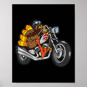 Türkei Reiten Motorrad Erntedank Tag Cool Fallen Poster