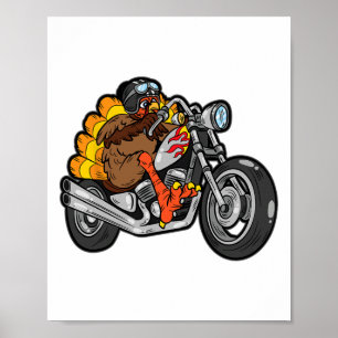 Türkei Reiten Motorrad Erntedank Tag Cool Fallen Poster