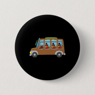 Türkei Reitschule Bus Erntedank Tag Funny Fan Button