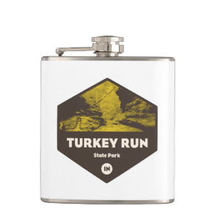 Türkei Run Staat Park Indiana Flachmann