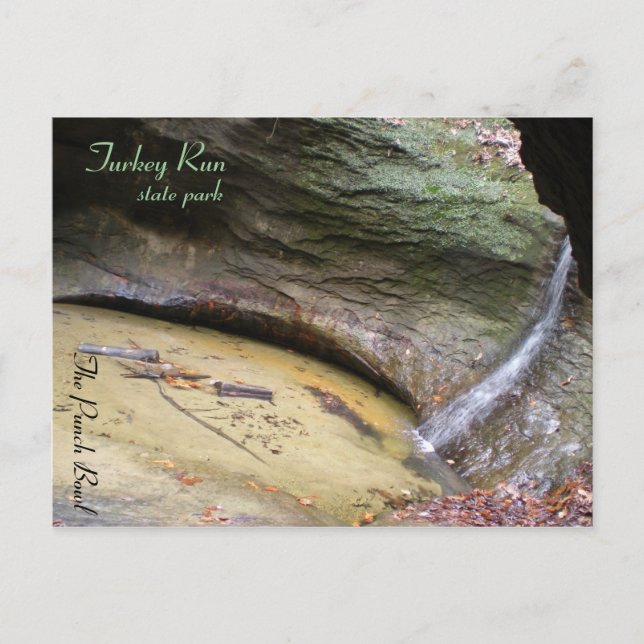 Türkei Run Staat Park, Punch Bowl Postkarte (Vorderseite)