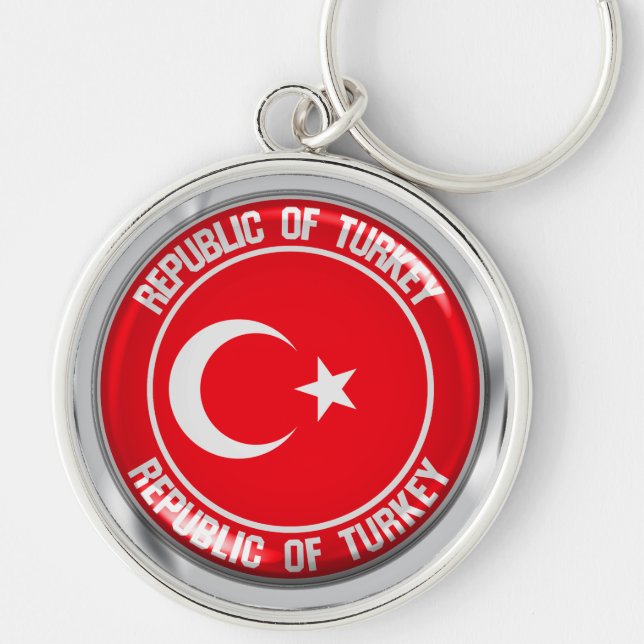 Türkei-Runde Schlüsselanhänger (Vorne)