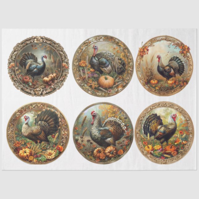 Türkei Runden Seidenpapier (Vorderseite)