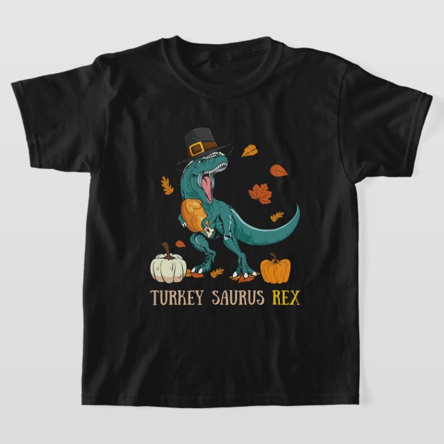 Türkei Saurus Rex Dinosaur Funny Erntedank T-Shirt (Ablage )