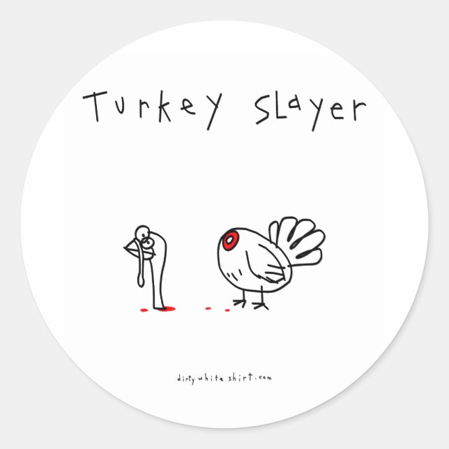 Türkei Slayer Runder Aufkleber (Vorderseite)