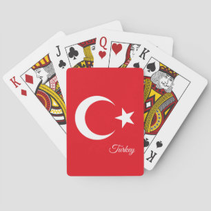 Türkei Spielkarten Spiele, türkische Flaggenkarten