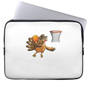 Türkei spielt Basketball Basketball Hoop Thanksgiv Laptopschutzhülle