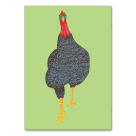 Türkei spielt mit dem Lesen von Taschenkarten für  Tischnummer