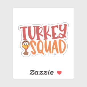 Türkei Squad Matching Outfit Türkei Erntedank Aufkleber