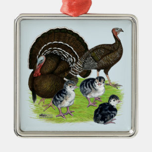 Türkei Standard Bronze-Familie Silbernes Ornament