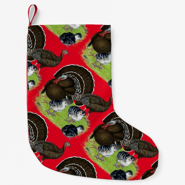 Türkei Standard Bronze Family Kleiner Weihnachtsstrumpf (Vorderseite)