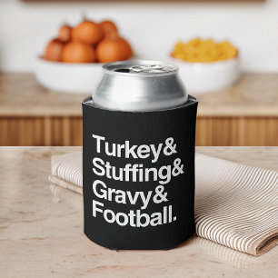 Türkei & Stuffing & Gravy & Football Erntedank Dosenkühler