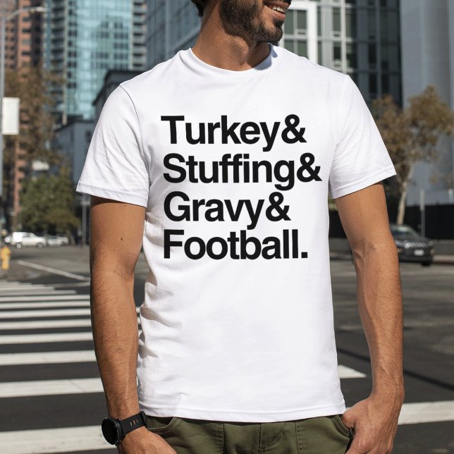 Türkei & Stuffing & Gravy & Football Erntedank T-Shirt (Von Creator hochgeladen)