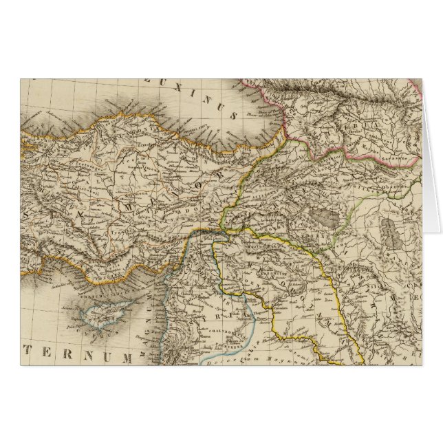 Türkei - Syrien-Karte (Vorderseite (Horizontal))