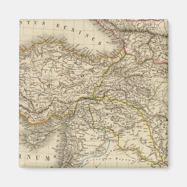 Türkei - Syrien-Karte Magnet (Vorne)