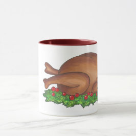 Türkei Tag Erntedank Abendessen Türkei Cranberry Tasse