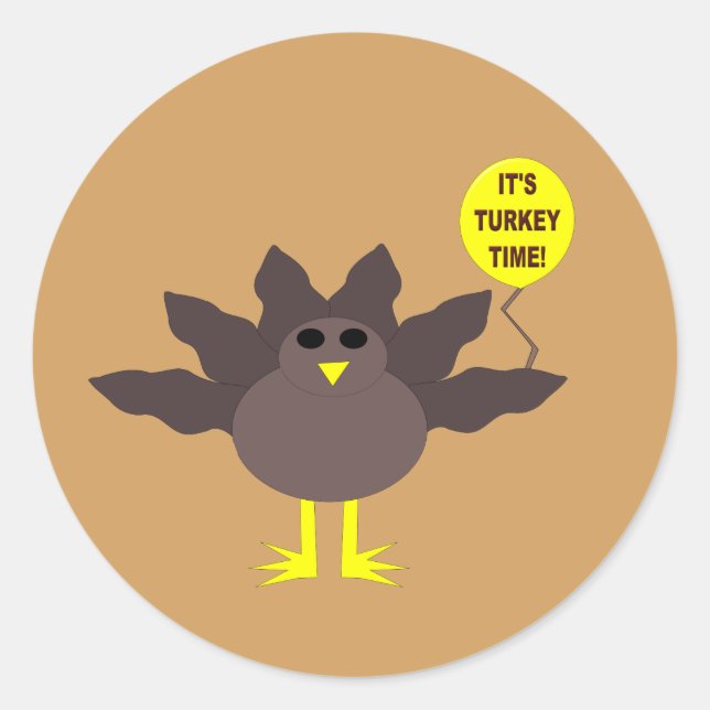 Türkei Time Erntedank Stickers (Vorderseite)