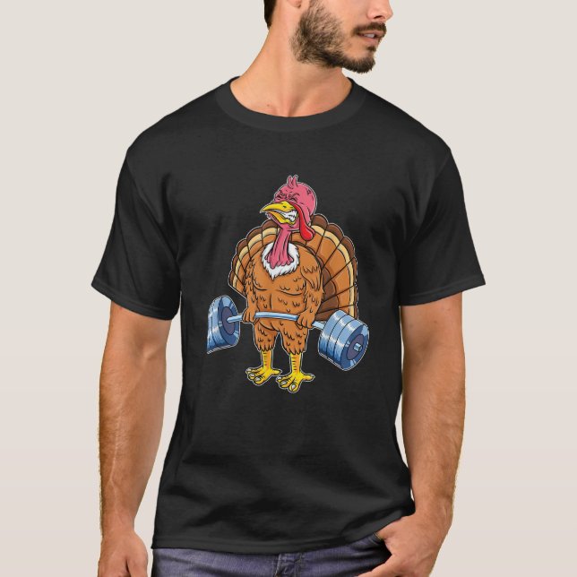 Türkei Todesanbau Tier Weightlift Thanksgivi T-Shirt (Vorderseite)