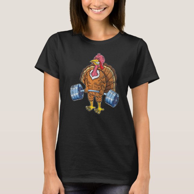 Türkei Todesanbau Tier Weightlift Thanksgivi T-Shirt (Vorderseite)