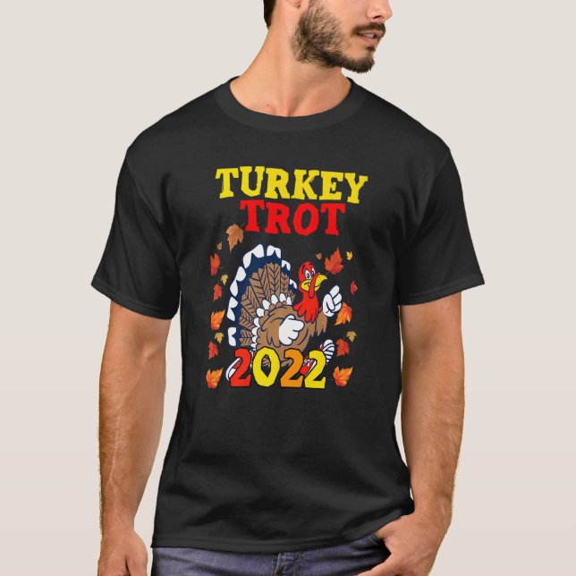 Türkei Trot 2022 Erntedank Türkei Running Runne T-Shirt (Vorderseite)