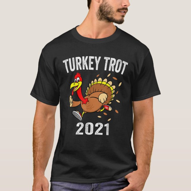 Türkei Trot Shirt 2021 Erntedank Truthahn Trot Ki (Vorderseite)
