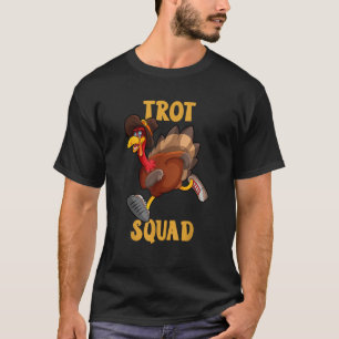Türkei Trot Squad Funny Erntedank Day 5K Run Pi T-Shirt