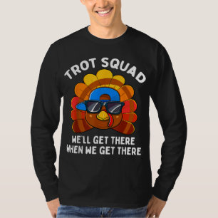 Türkei Trot Squad Funny Erntedank Running Costu T-Shirt
