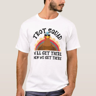 Türkei Trot Squad Funny Erntedank Running Costu T-Shirt