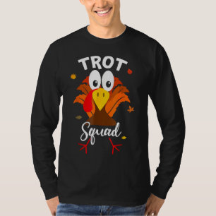 Türkei Trot Squad Funny Erntedank Running Famile T-Shirt