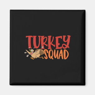 Türkei Trot Squad Funny Erntedank Running Match Magnet