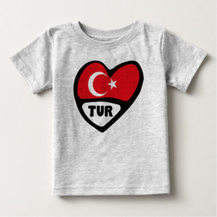 Türkei TUR Ländercode Baby T-shirt