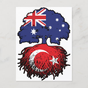 Türkei Türkisch Australien Tree Roots Postkarte