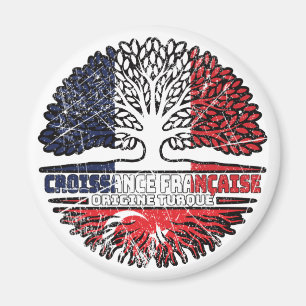 Türkei Türkisch Französisch Frankreich Baum Wurzel Magnet