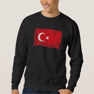 Türkei Türkische Flagge Fußball Fan Sport Erwachse Sweatshirt