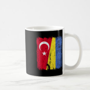 Türkei Ukraine Halbflagge Türkisch Ukrainisches Er Kaffeetasse