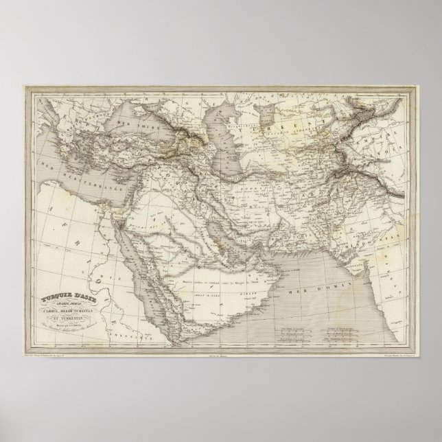 Türkei und Arabien Poster (Vorne)