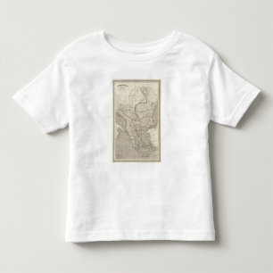 Türkei- und Griechenland-Karte Kleinkind T-shirt
