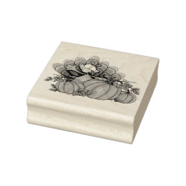 Türkei und Pumpkins Gummistempel