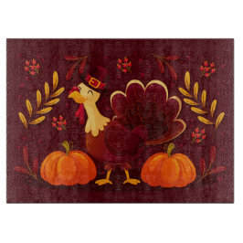 Türkei und Pumpkins Schneidebrett