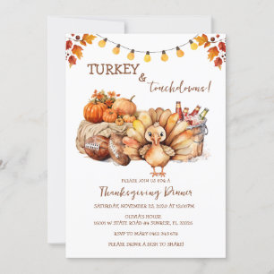 Türkei und Touchdown Erntedank Dinner Einladung