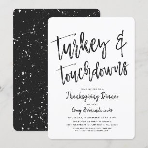 Türkei und Touchdown   Erntedank Party Einladung