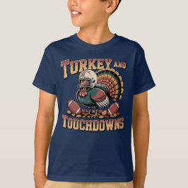 Türkei und Touchdowns Funny Football Kids' T - Shi T-Shirt