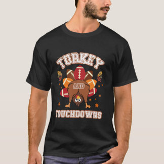 Türkei und Touchdowns Fußball Funny Buben bedanksg T-Shirt