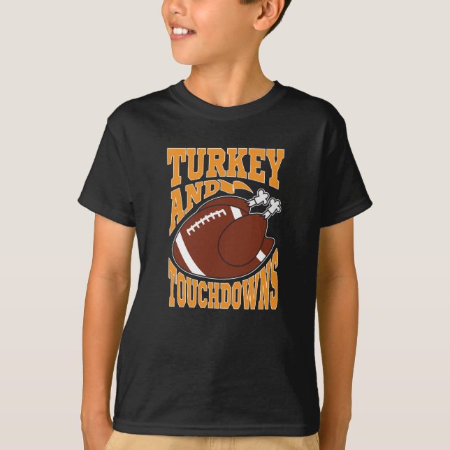 Türkei und Touchdowns T-Shirt (Vorderseite)