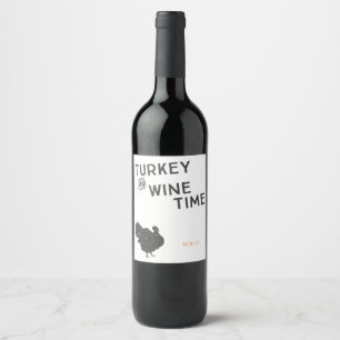 Türkei- und Weinzeit-Erntedankaufkleber Weinetikett