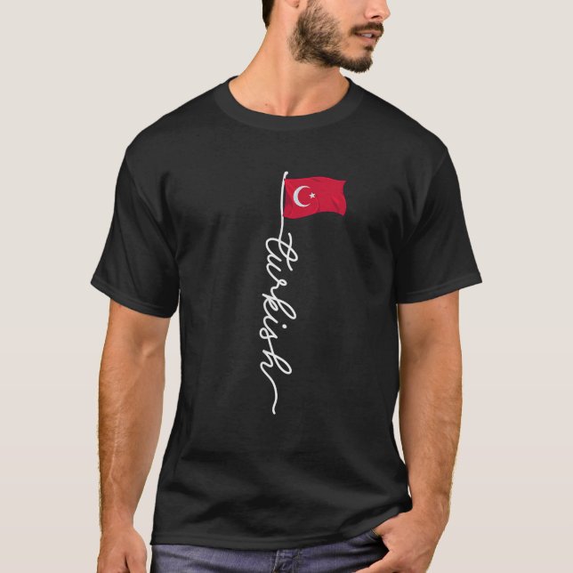Türkei Unterschrift Türkisch T-Shirt (Vorderseite)
