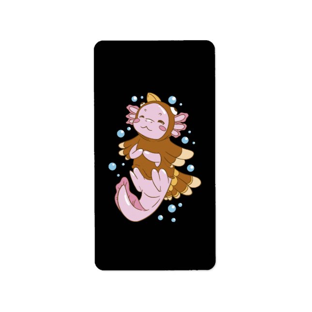 Türkei verschleiert Axolotl Fun Adressaufkleber (Vorne)