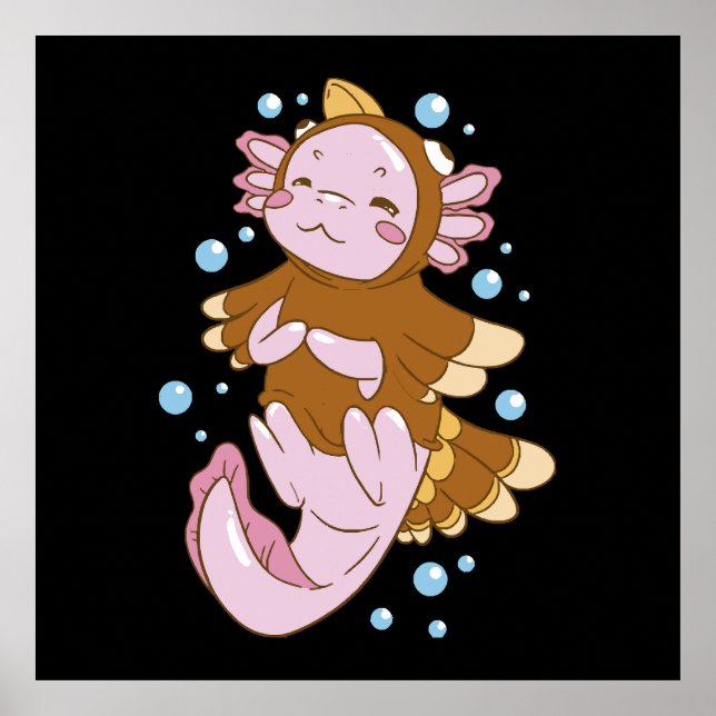 Türkei verschleiert Axolotl Fun Poster (Vorne)