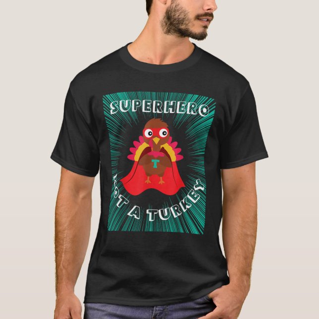 Türkei verschleiert Super Hero Erntedank Novelty T-Shirt (Vorderseite)